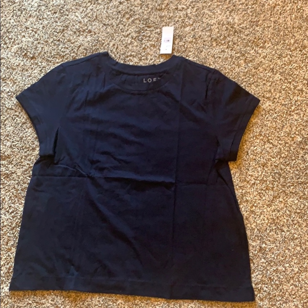 NWT LOFT Navy Top